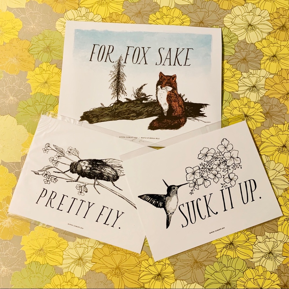 Set of 3 Pun prints Frida Clements